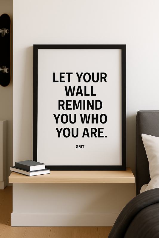 “Let your wall remind you who you are” – Motivational Poster (Poster Only)